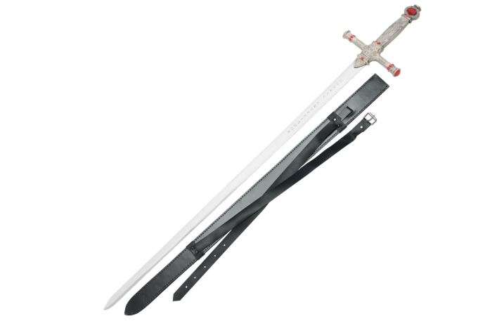 Armory Replicas Enchanting Wizard Sword – 41” Gryffindor-Inspired Stainless Steel Blade with Genuine Leather Sheath, Intricate Phoenix & Unicorn Details... 
