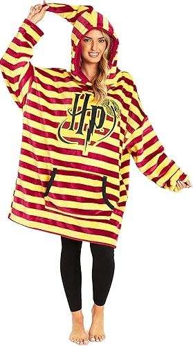 Harry Potter Blanket Hoodie for Kids Cozy Hogwarts Warm Fleece Wearable Blanket
