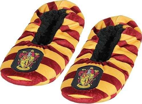Bioworld Harry Potter Slippers House Crest Slipper Socks With No-Slip Sole For Women Men- All 4 Houses Available