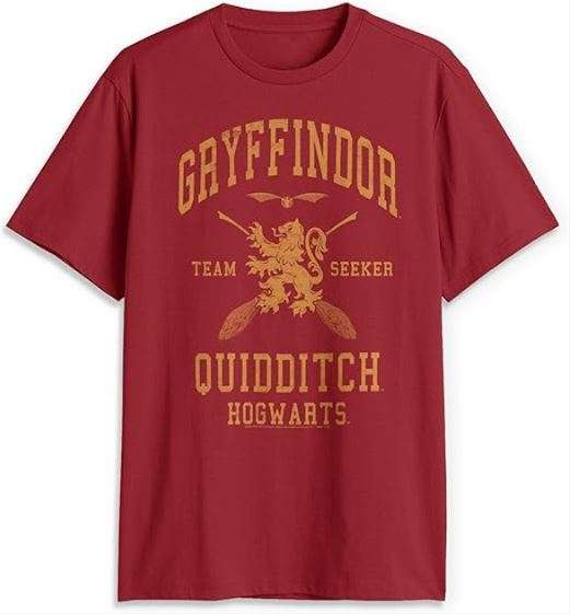 Harry Potter Men's Gryffindor Quidditch Seekert-Shirt
