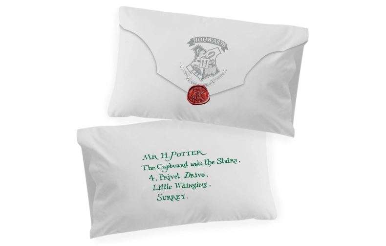 Jay Franco Harry Potter Lettered 2 Pack Pillowcase - Double-Sided Kids Super Soft Bedding (Official Harry Potter Product)