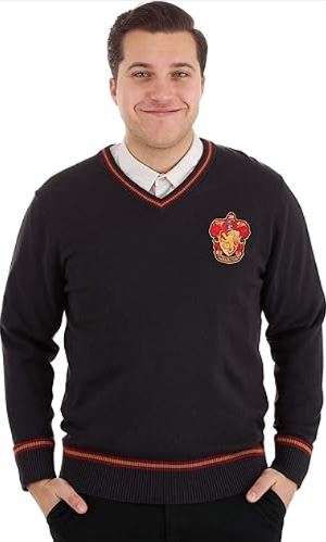 Fun Costumes Harry Potter Gryffindor Uniform Sweater for Adults 