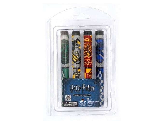HARRY POTTER 4-Pack Ball Pen Set B, Multicolor, 1"