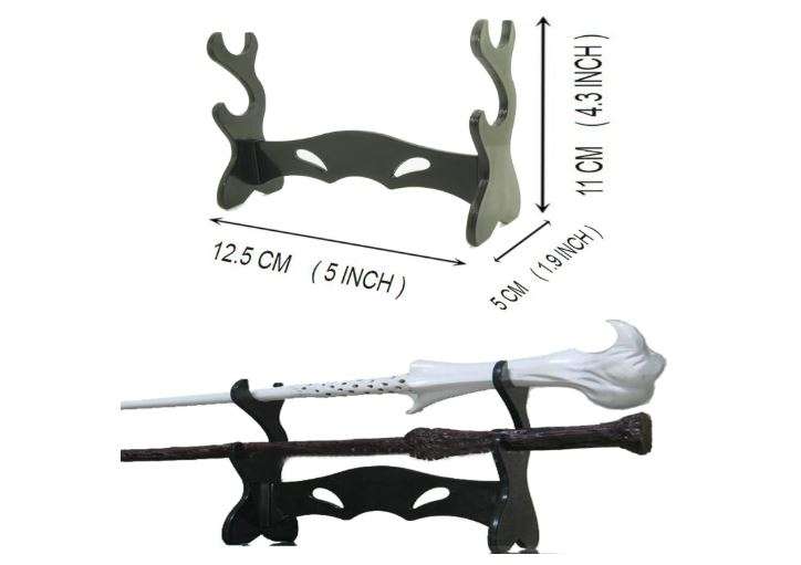 Shenzhen LangTao Bang International Trade Co., Ltd. Two Tiers Holder Display Stand / Acrylic Bracket Rack for Wand Collection（Does not include Wand） 