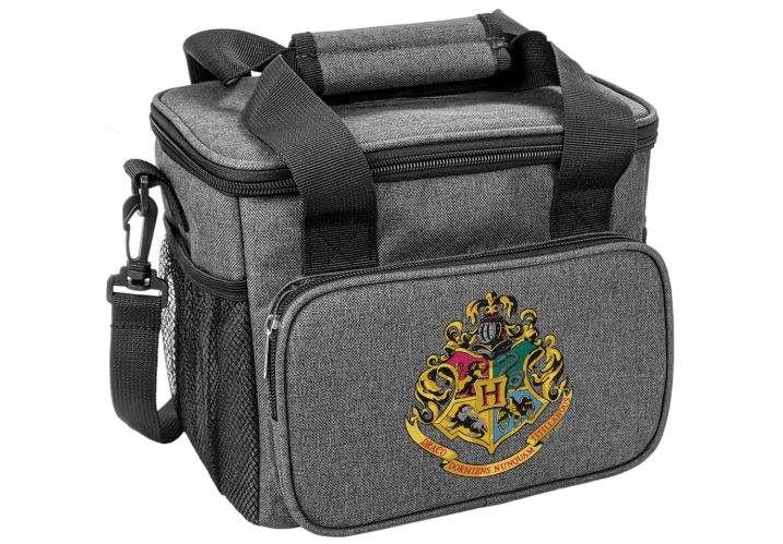 Popfunk Harry Potter Hogwarts School Crest Soft Insulated Cooler Bag, Large Lunch Bag, Lightweight, Thermal and Reusable for Office, Picnic, Beach