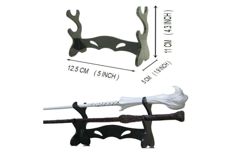 Shenzhen LangTao Bang International Trade Co., Ltd. Two Tiers Holder Display Stand / Acrylic Bracket Rack for Wand Collection(Does not include Wand)