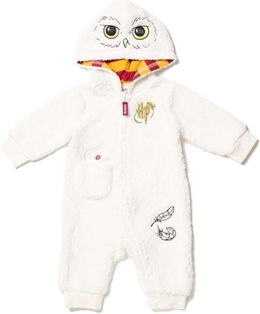 Harry Potter Hedwig Owl Baby Zip Up Costume Coverall Newborn to Infant 