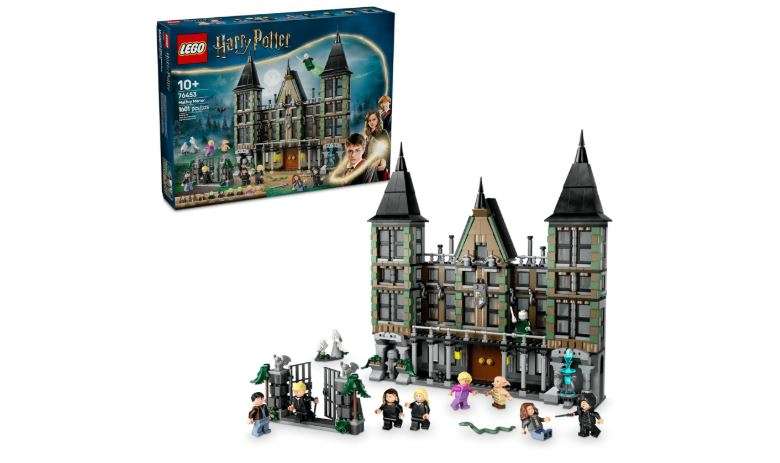LEGO Harry Potter Malfoy Manor Building Toy - Harry Potter Toy for Boys and Girls, Ages 10+ - Collectible Kids Toy for Fans - Includes 9 Minifigures - 76453
