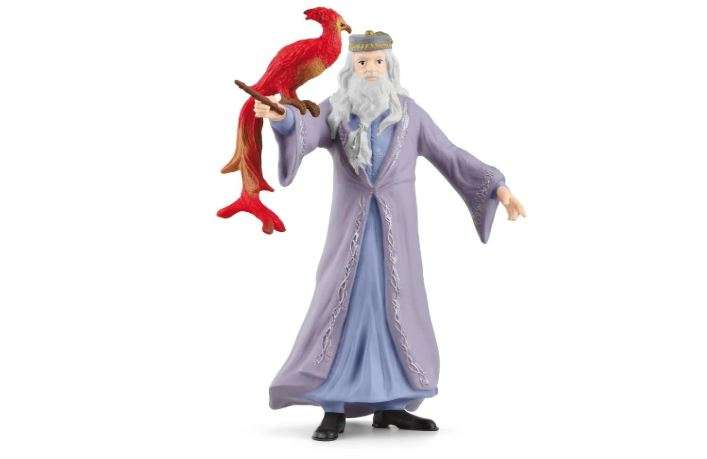 Schleich Harry Potter - Albus Dumbledore & Fawkes the Phoenix Figurines - 2 PC Harry Potter Set - Wizarding World Collectible Figures for Kids and...