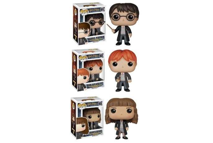 Funko Harry Potter POP! Movie Vinyl Collectors Set: Harry Potter, Ron Weasley & Hermione Action Figure 