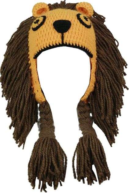 YEKEYI Kids Winter Earflap Hood Viking Knit Hat - Funny Beanie Cap for Boys and Girls
