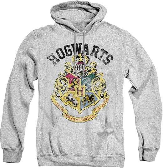 Trevco Harry Potter Hogwarts Crest Unisex Adult Pull-Over Hoodie 