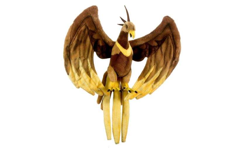 Hansa Fire Bird Phoenix Collectible Plush, Brown, 16" 