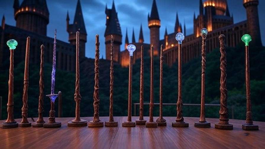 harry potter wand and stand