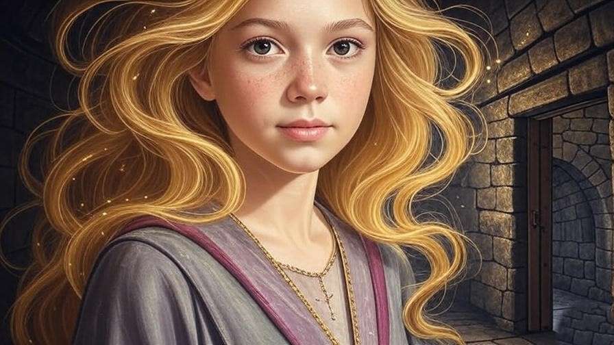 Secret passage behind Ariana’s portrait in the Hog's Head pub, a hidden Harry Potter tunnel with magical glow leading to Hogwarts. 