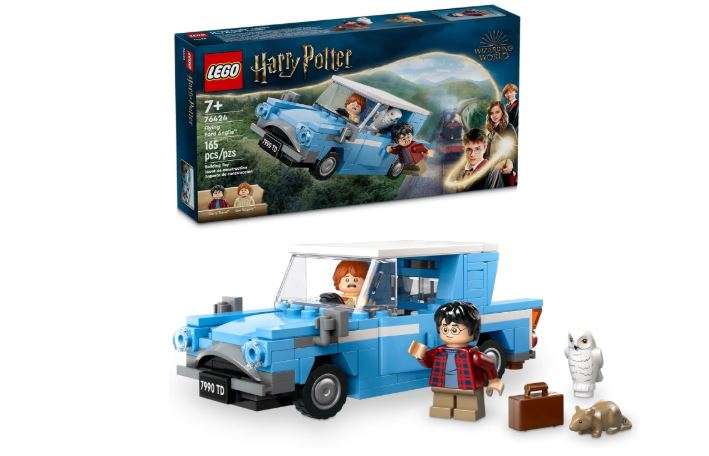 LEGO Harry Potter Flying Ford Anglia, Buildable Car Toy with 2 Minifigures for Role Play, Fantasy Playset for Kids, Harry Potter Car, Gift for Boys, Girls... 
