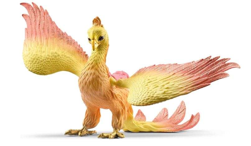 Schleich Bayala Phoenix Mythical Fantasy Action Figure - Kids Imagination Realistic Dragon Creature with Movable Wings for Girls and Boys with Eye and Head... 