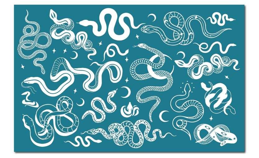 CREATCABIN Silk Screen Stencils for Polymer Clay Reusable Silkscreen Print Kit Printing DIY Art for Earring Jewelry Making Wood Fabric Wall T-Shirt Paper 5...