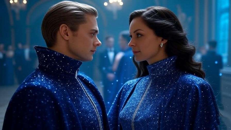 Charlus Potter and Dorea Black in a magical ballroom, Wizarding World scene.