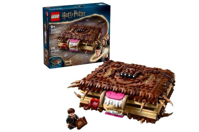 LEGO Harry Potter Chomping Monster Book of Monsters Kids Toy - Pretend Play Set for Boys and Girls, Ages 9+ - Collectible Neville Longbottom Minifigure-...
