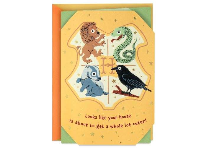 Hallmark Harry Potter Baby Card (Love, Magic and Mischief) for Baby Showers, New Parents, Gender Reveal Party 