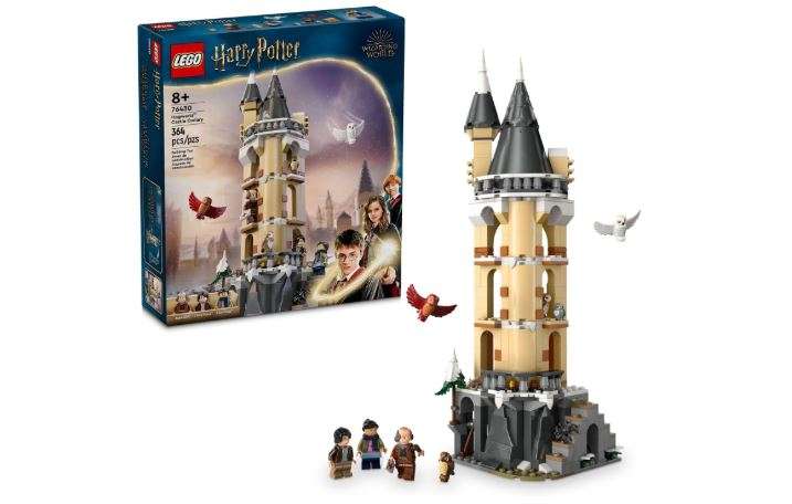 LEGO Harry Potter Hogwarts Castle Owlery Toy, Wizarding World Fantasy Toy for Girls and Boys, Harry Potter Castle Playset with 3 Characters, Birthday Gift... 