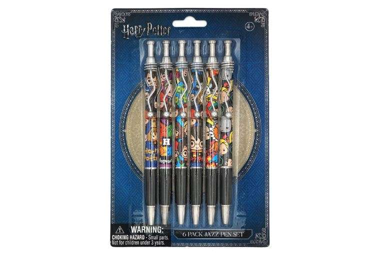 Harry Potter 48137 (6 Pack) Jazz Pen Set B Novelty, Multicolor