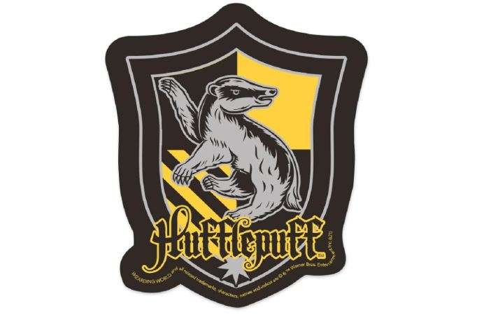 Paper House Productions Harry Potter Hufflepuff Crest Die-Cut 3.4" Vinyl Sticker