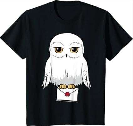 Kids Harry Potter Hedwig Cute Cartoon Portrait T-Shirt