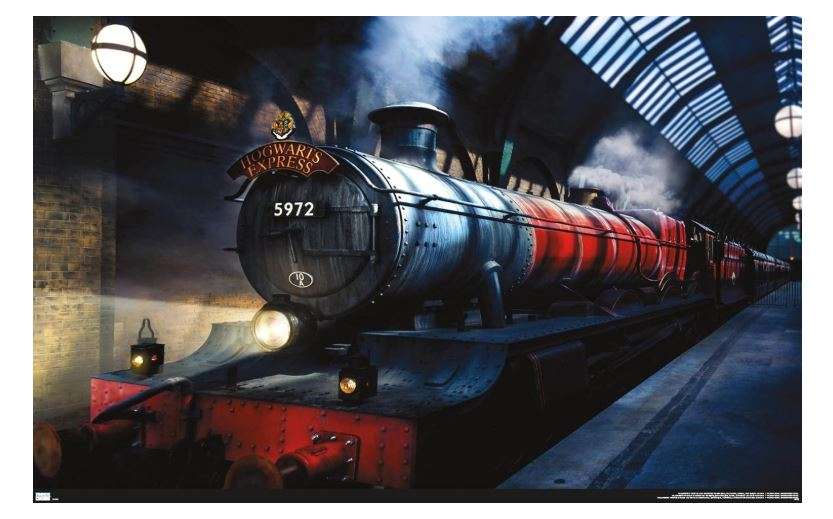 Trends International The Wizarding World: Harry Potter - Hogwarts Express Wall Poster, 22.375" x 34", Premium Unframed Version