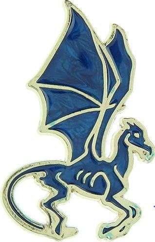 Harry Potter Wizarding World Thestral Broche Brooch Golden Enamel Pin 