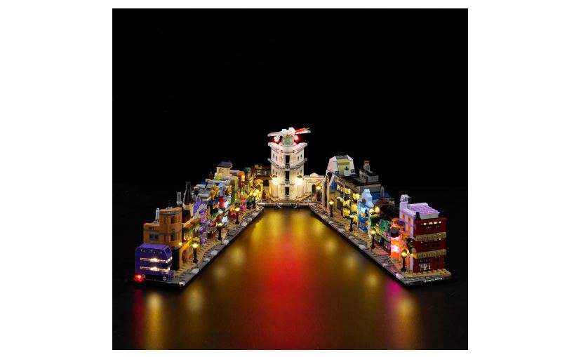 ZENE Bricks Light Kit for Lego Diagon Alley Wizarding Shops 76444 - Led Lighting DIY Gift Compatible with Building Blocks Model (NOT Included The Model Set)
