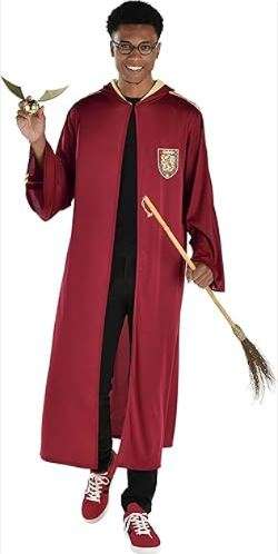 Amscan Adult Harry Potter Gryffindor Quidditch Costume Robe 