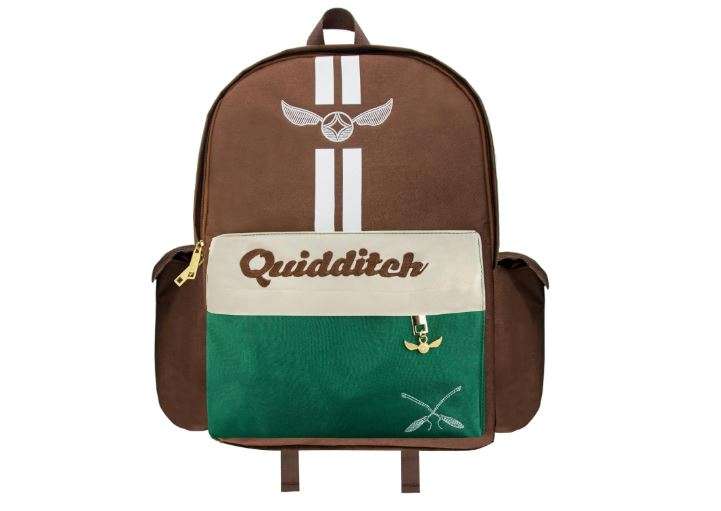 Cinereplicas Harry Potter - Quidditch Backpack with Side and Front Pockets 38 * 33 * 10cm - Official License 