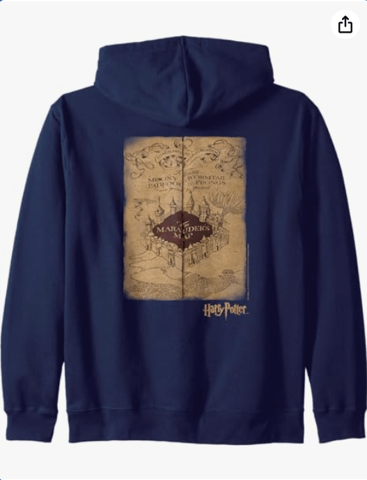 Harry Potter Marauder's Map Zip Hoodie