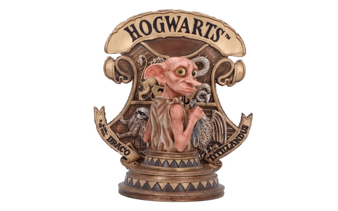 
Nemesis Now Officially Licensed Harry Potter Dobby Bookend, Gold, 20cm
