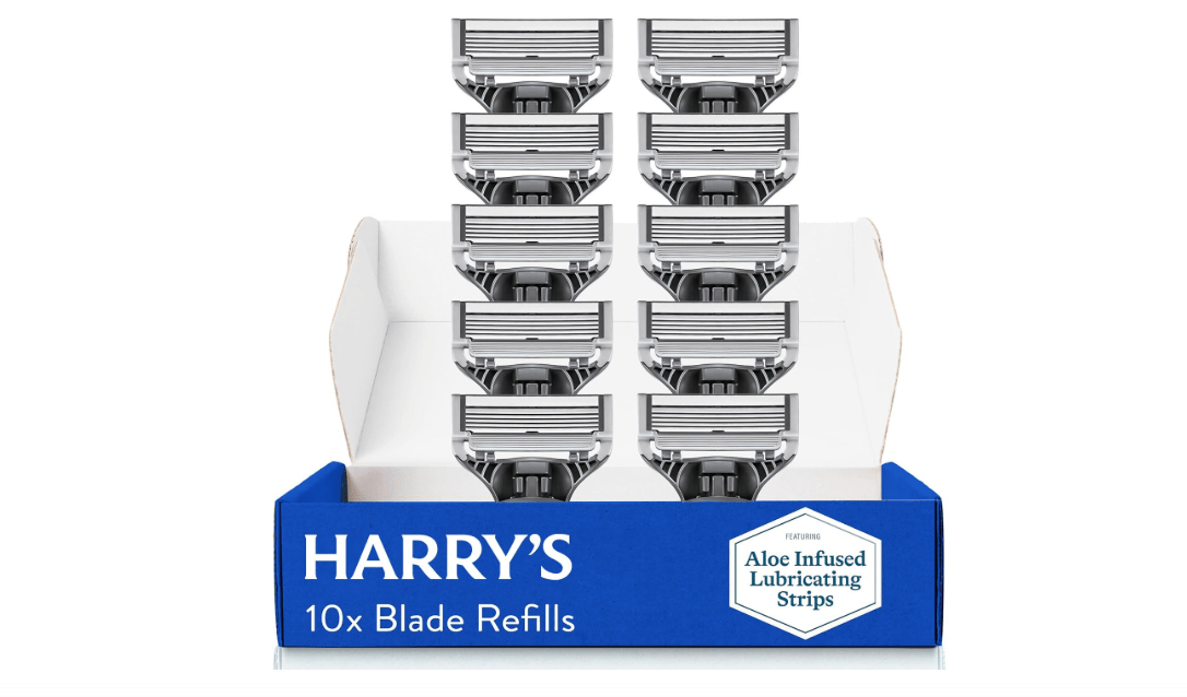 
Harry's Razor Blades for Men - 10 Count - Premium Razor Blade Refill Cartridges