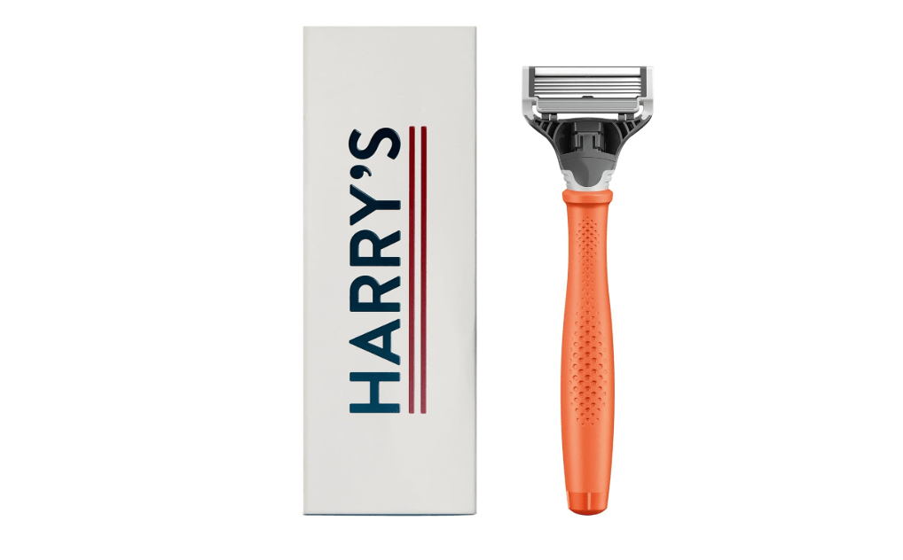 
Harry's Razor for Men - Razor Handle and Razor Blade Cartridge - Shaving Gift Set for Him - Orange