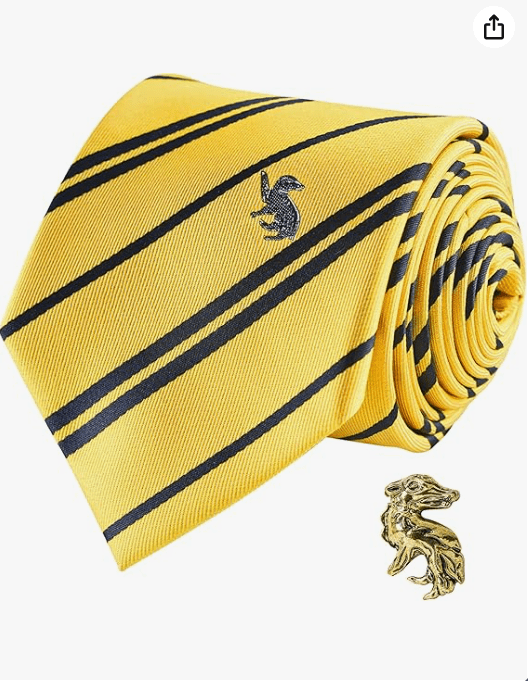 Cinereplicas Harry Potter - Necktie Deluxe Hufflepuff - Official License