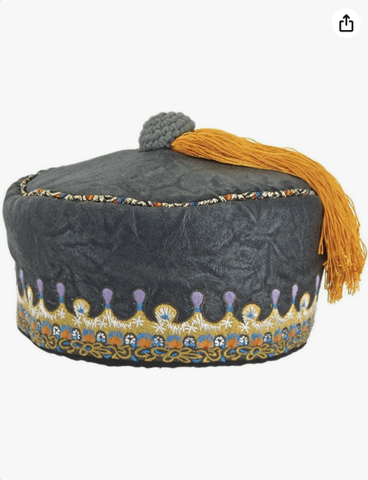 elope Headmaster Dumbledore Tassel Costume Hat - Embroidered Design with Gold Tassel, Officially Licensed