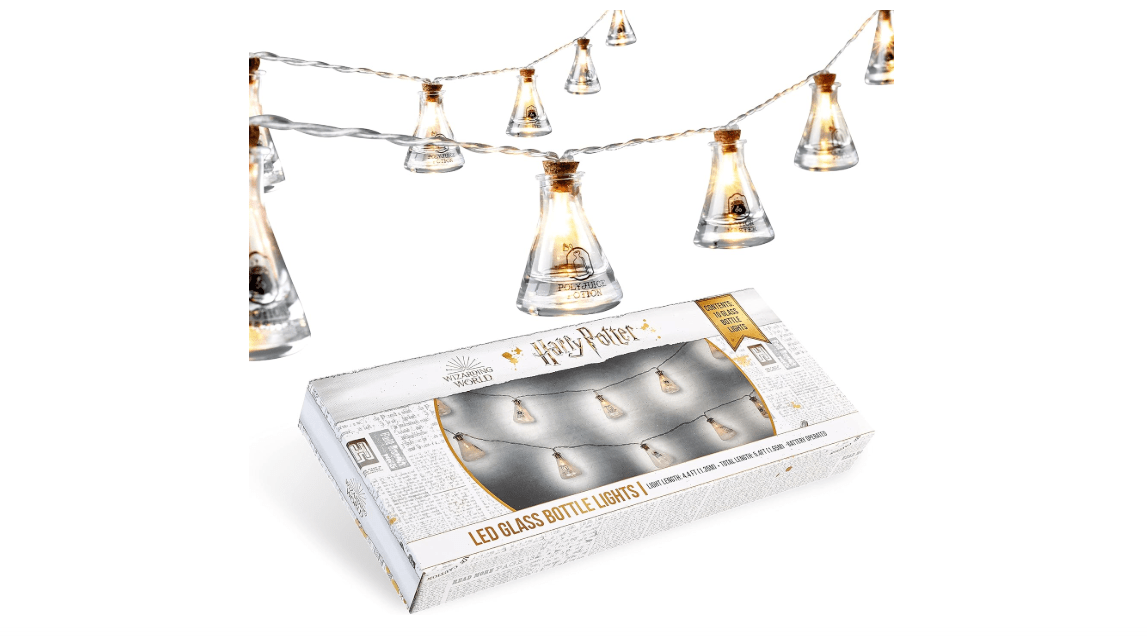 
Harry Potter Fairy Lights Potion Bottle Hanging String Lights 10 LED 5ft for Bedroom Dorm Living Room Indoor Decor Gifts for Kids Adults