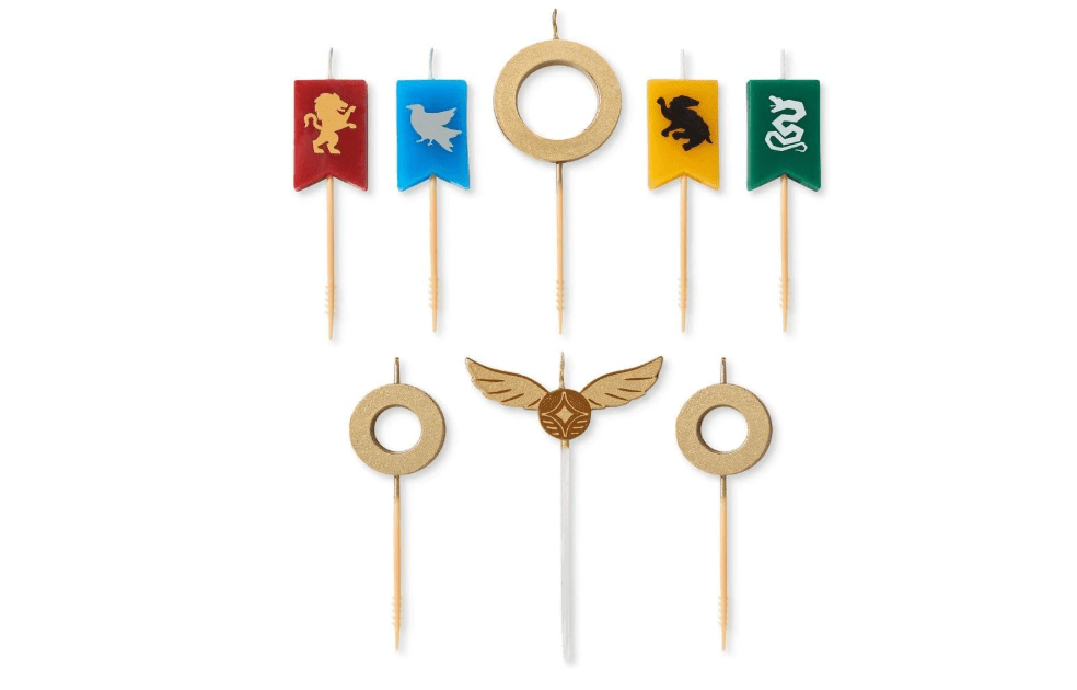 Papyrus Birthday Candles, Harry Potter Quidditch Cake Topper (8-Count)