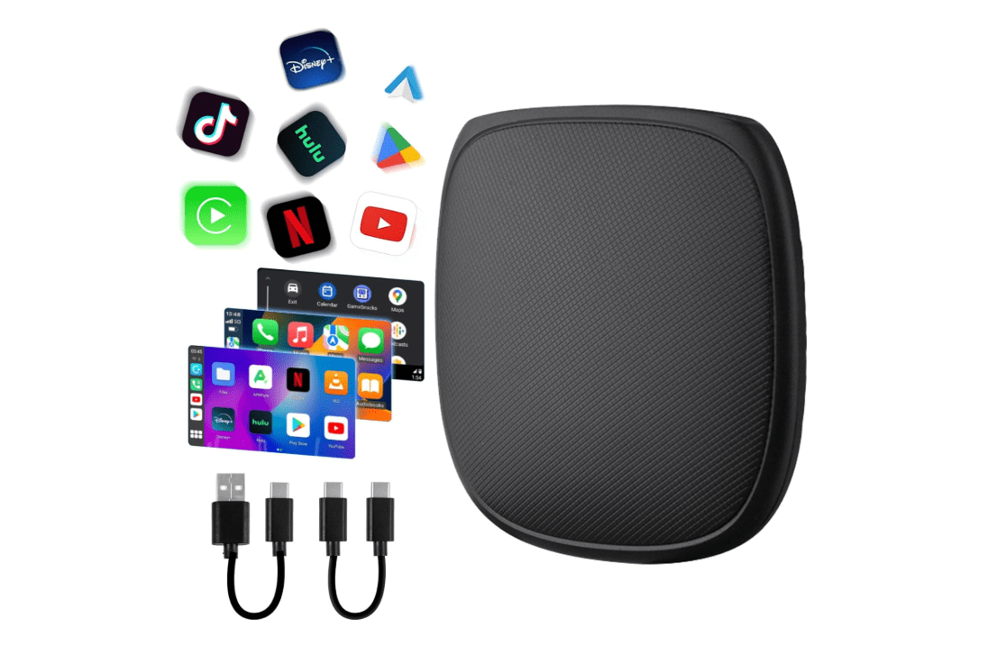  Magic Box 3.0 Max, Support Netflix/YouTube/Hulu/Prime Video/TF Card etc., Qualcomm Multi-Core Streaming Video Box with Wireless CarPlay & Android Auto...