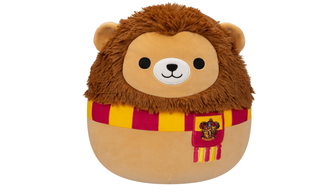  Squishmallows Original Harry Potter 10-Inch Gryffindor Lion Plush - Medium-Sized Ultrasoft Official Jazwares Plush