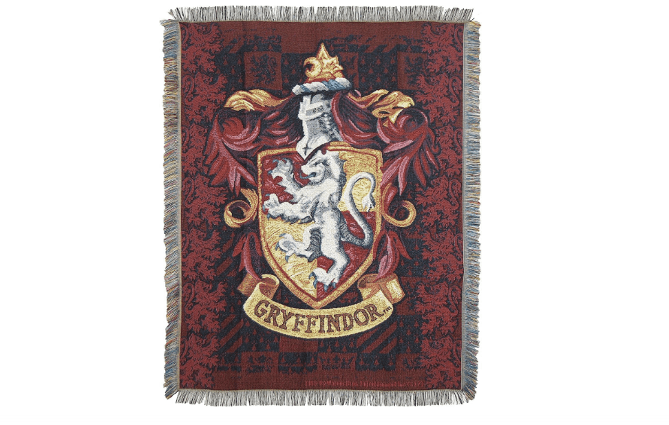  Northwest Harry Potter Woven Tapestry Throw Blanket, Designer Home Décor, Modern, Unique Gift, 48" x 60", Gryffindor Shield
