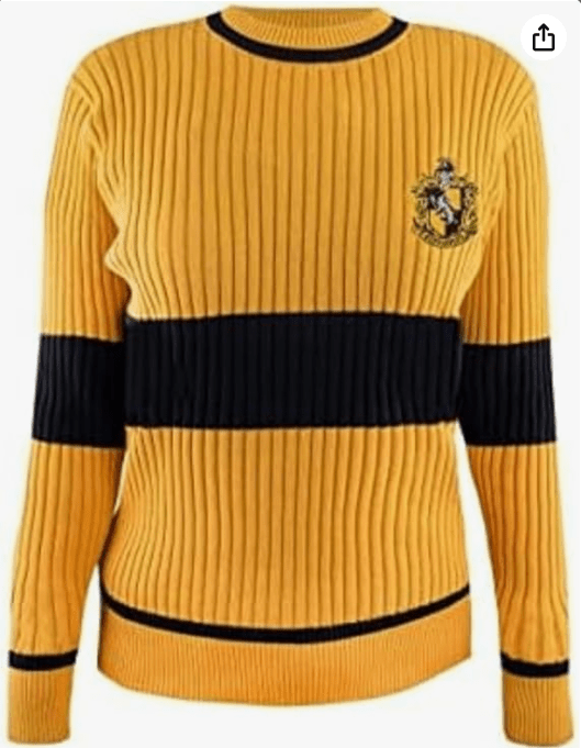 Cinereplicas Harry Potter - Quidditch Sweater Gryffindor/Slytherin/Ravenclaw/Hufflepuff - XS/S/M/L/XL - Official License