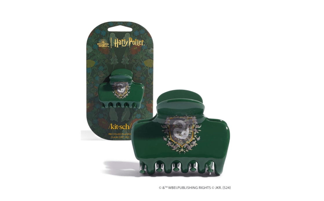 
Harry Potter x Kitsch Jumbo Hair Claw - 2.3 Inches Big Hair Clips for Girls and Women | Stylish Accessories for Full Updo and Half Ponytail - Slytherin - 1pc