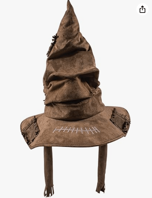 Disguise Harry Potter Sorting Hat Deluxe Costume Accessory Adult Size Character Dress Up Headwear, Brown