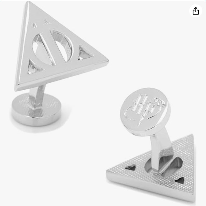 Harry Potter Silver Deathly Hallows Cufflinks