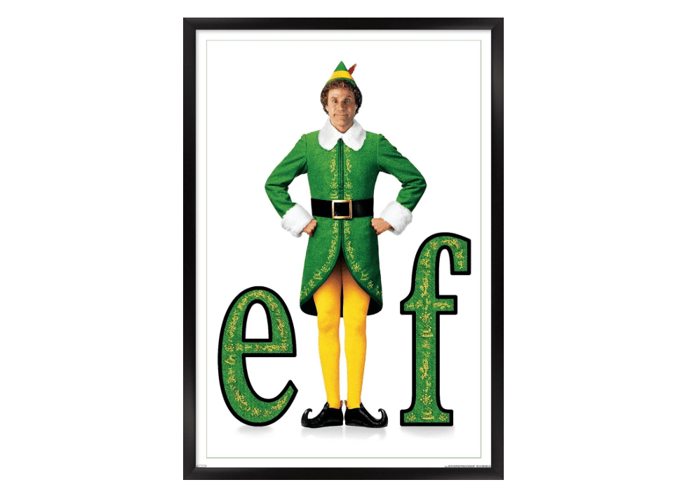 
Trends International 24X36 Elf - One Sheet Wall Poster, 36L x 24W, Black Framed Version